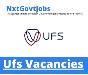 UFS Chief Officer Cleaning Vacancies in Bloemfontein 2023